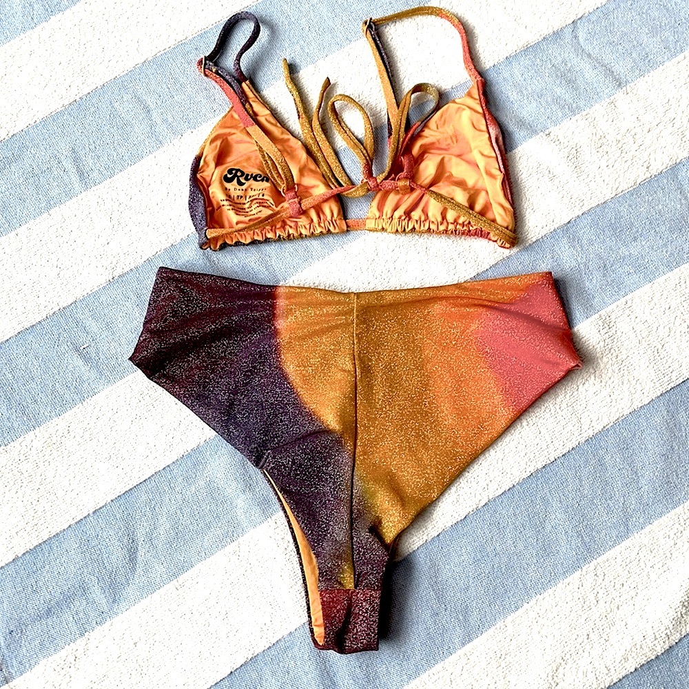 NWOT RVCA by Dana Trippe high waisted bikini - Picture 2 of 3